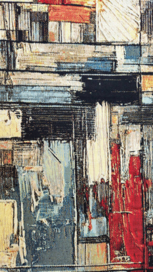 Echoes of the Metropolis Wandtapijten Hedendaagse Kunstwerken - Mille Fleurs Tapestries