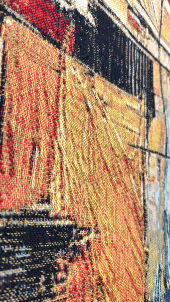 Echoes of the Metropolis Wandtapijten Hedendaagse Kunstwerken - Mille Fleurs Tapestries