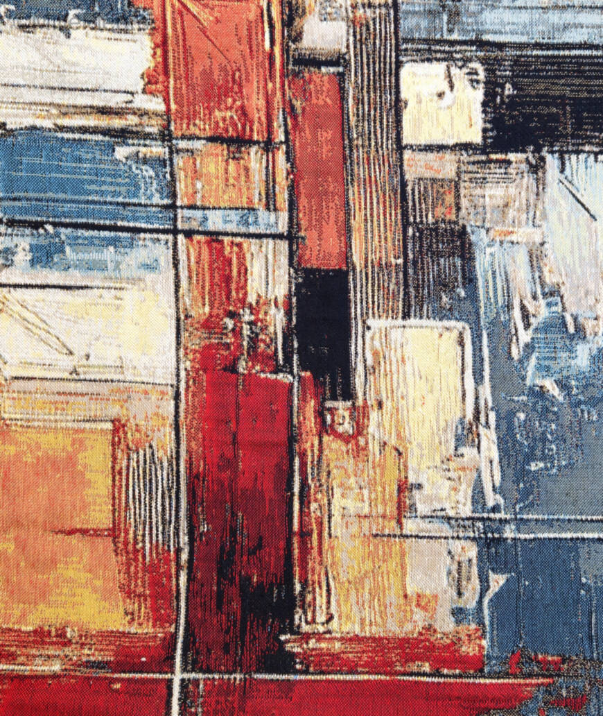 Echoes of the Metropolis Wandtapijten Hedendaagse Kunstwerken - Mille Fleurs Tapestries
