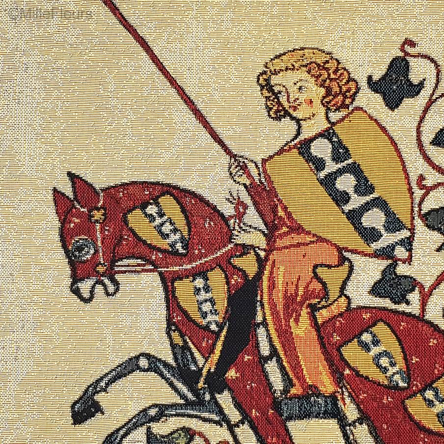 Heinrich von Rugge Kussenslopen Codex Manesse - Mille Fleurs Tapestries