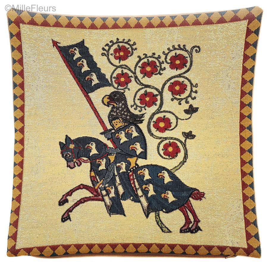 Hartmann von Aue Housses de coussin Codex Manesse - Mille Fleurs Tapestries