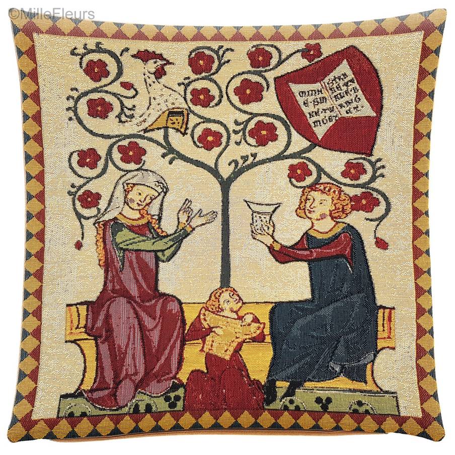 Von Buchheim Tapestry cushions Codex Manesse - Mille Fleurs Tapestries