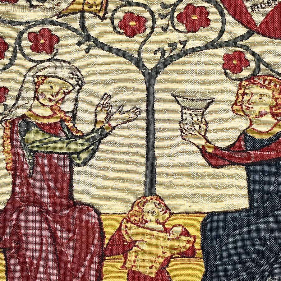 Von Buchheim Housses de coussin Codex Manesse - Mille Fleurs Tapestries