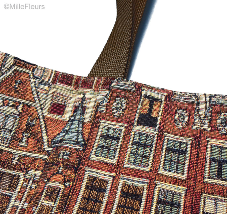 Bruges Tote Bags Bruges and Belgium - Mille Fleurs Tapestries
