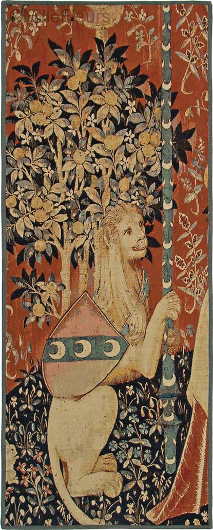 Lion Wall tapestries Lady and the Unicorn - Mille Fleurs Tapestries