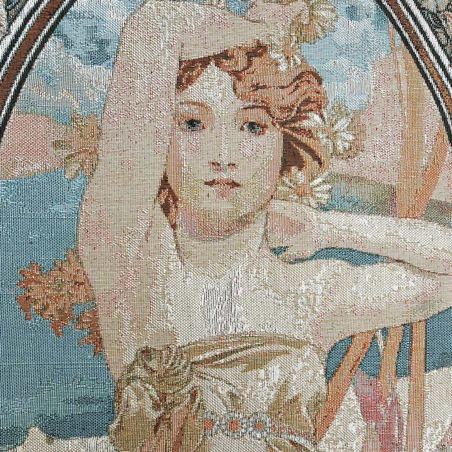 Helderheid van de Dag (Mucha) Wandtapijten Alfons Mucha - Mille Fleurs Tapestries