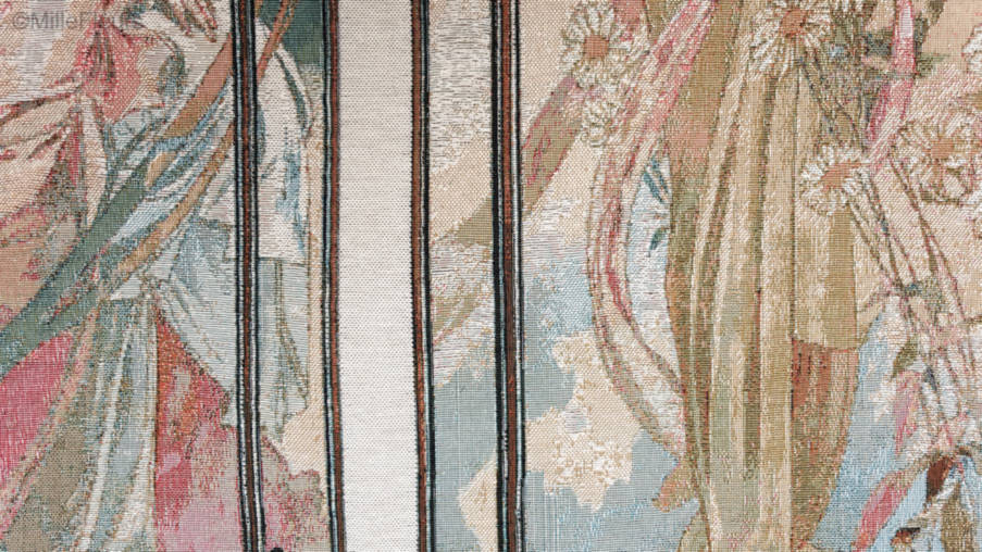 Los Cuatro Momentos del Día (Mucha) Tapices de pared Alfons Mucha - Mille Fleurs Tapestries