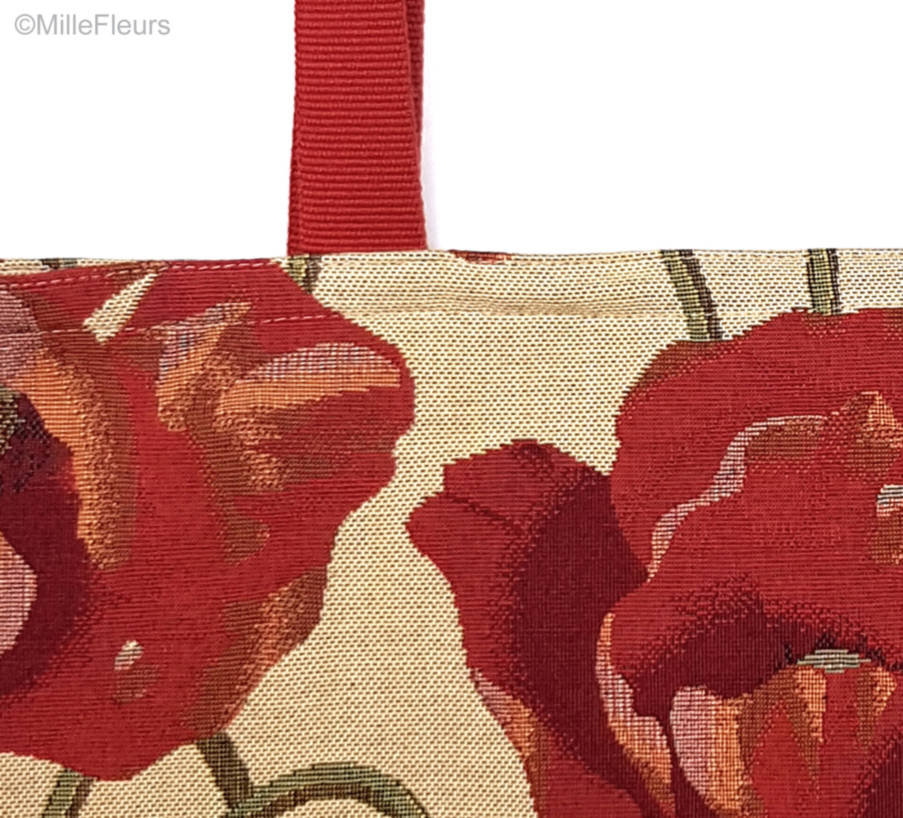 Klaprozen Shoppers Bloemen - Mille Fleurs Tapestries