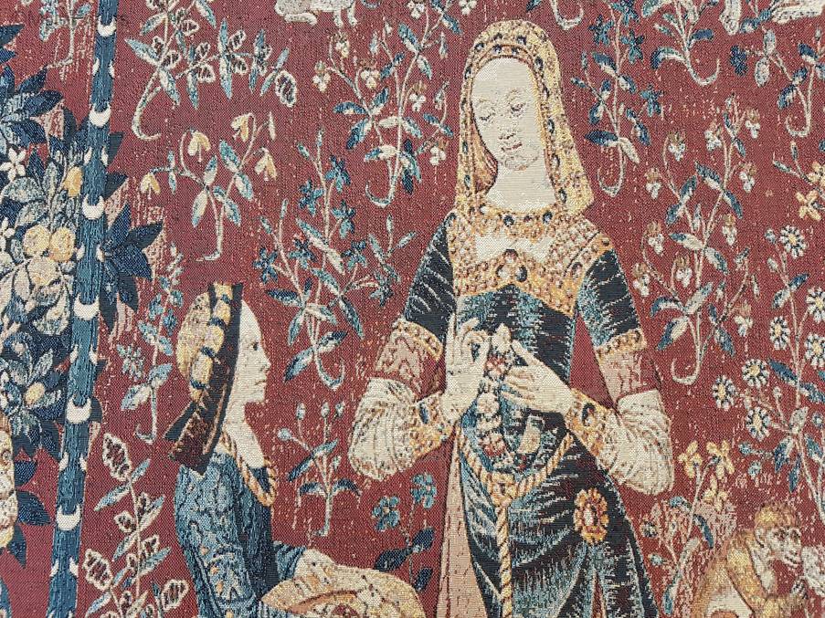 The Smell Wall tapestries Lady and the Unicorn - Mille Fleurs Tapestries