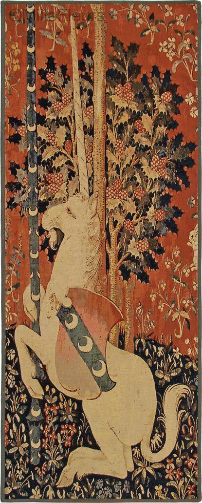 Eenhoorn Wandtapijten Dame en de Eenhoorn - Mille Fleurs Tapestries