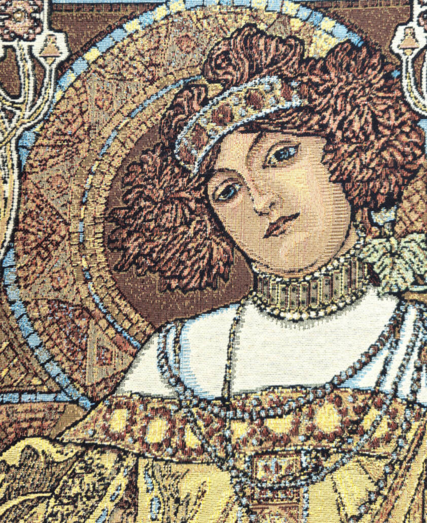 Autumn Wall tapestries Alphonse Mucha - Mille Fleurs Tapestries