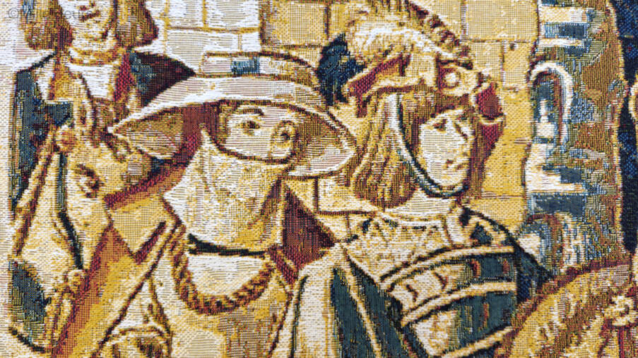 The Departure Wall tapestries Renaissance - Mille Fleurs Tapestries