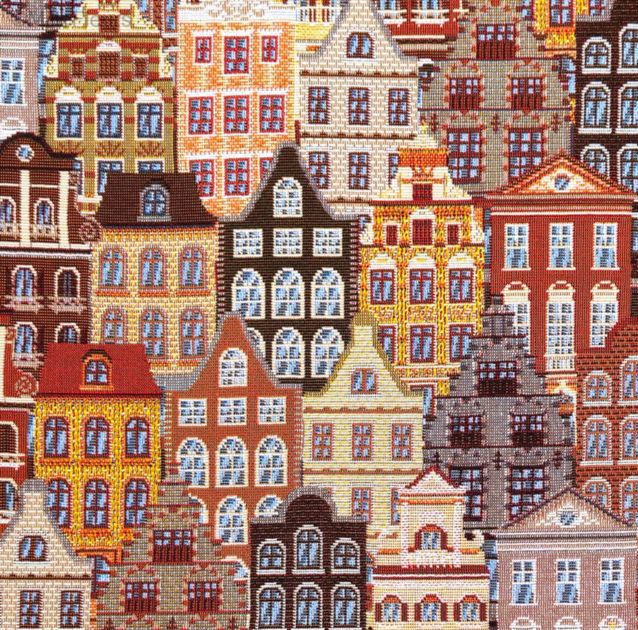 Encanto de Brujas Fundas de cojín Ciudades Históricas Belgas - Mille Fleurs Tapestries