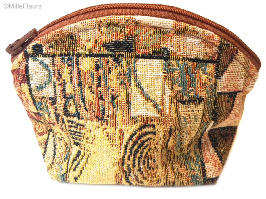 Adèle (Klimt) Sacs de Maquillage Pochettes Zippées - Mille Fleurs Tapestries