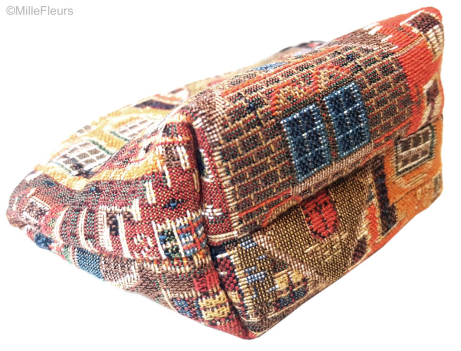 Fachadas de Brujas Bolsas de Maquillaje Estuches con Cremallera - Mille Fleurs Tapestries