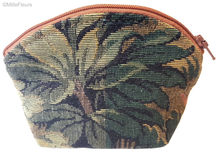 Verdure Make-up Bags Zipper Pouches - Mille Fleurs Tapestries
