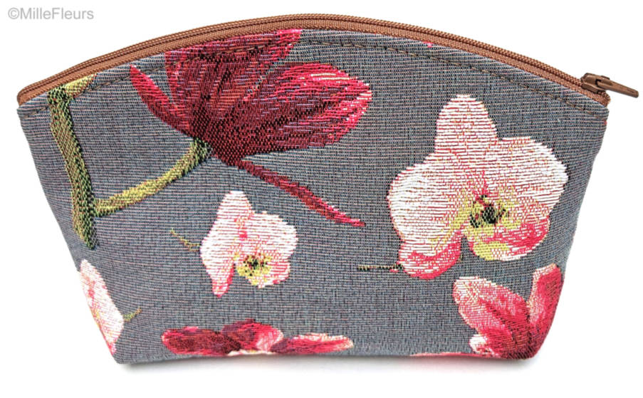 Orchids Make-up Bags Flowers - Mille Fleurs Tapestries