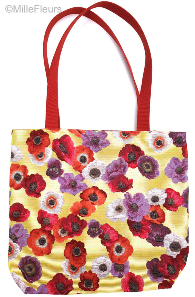 Anemones Tote Bags *** CLEARENCE SALES *** - Mille Fleurs Tapestries