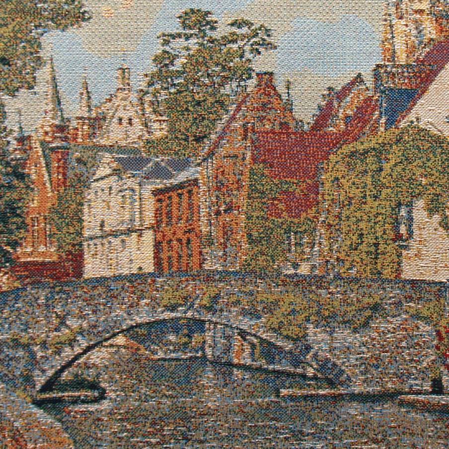 Groenerei in Bruges Tapestry cushions Belgian Historical Cities - Mille Fleurs Tapestries