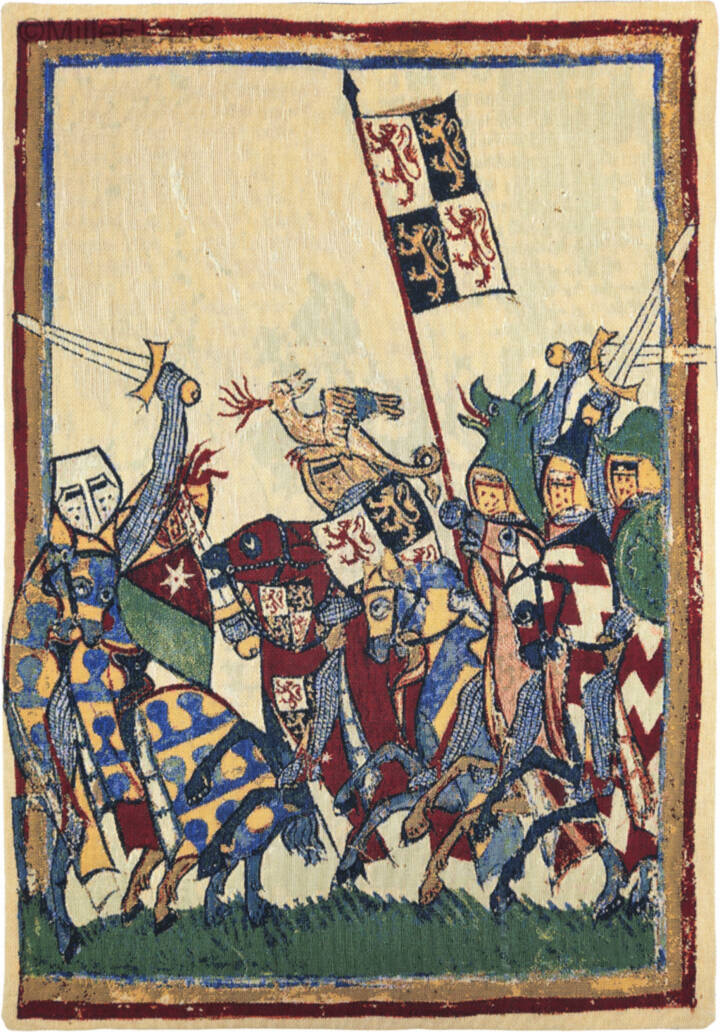 Herzog Johann von Brabant Wall tapestries Codex Manesse - Mille Fleurs Tapestries