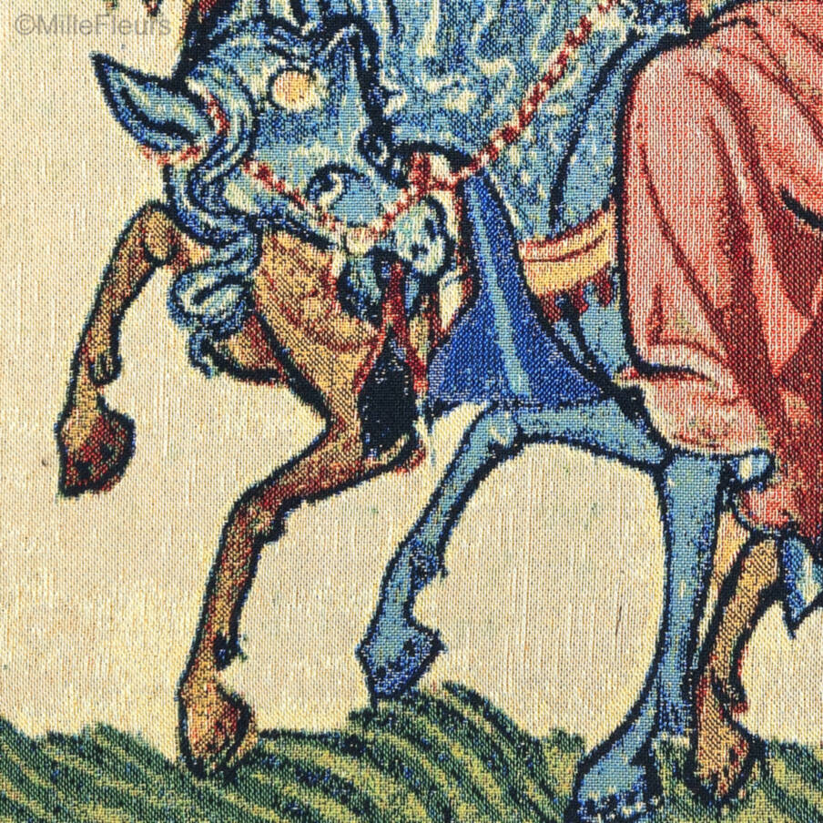 Herr Wernher von Teufen Wall tapestries Codex Manesse - Mille Fleurs Tapestries