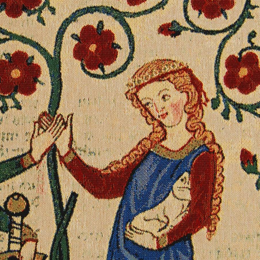 Bernger von Horheim Wandtapijten Codex Manesse - Mille Fleurs Tapestries