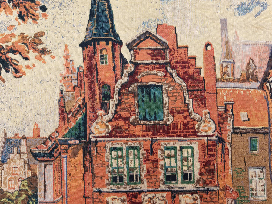 Vishandelaars (Flori Van Acker) Wandtapijten Stad Brugge - Mille Fleurs Tapestries