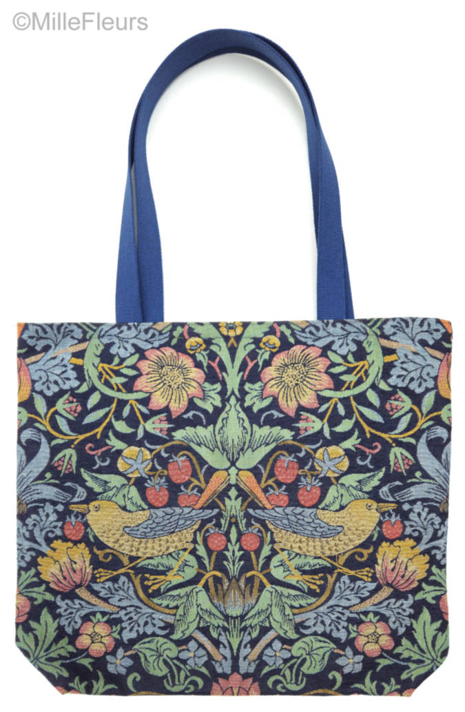 Ladrón de Fresa (William Morris) Bolsas de Compras William Morris - Mille Fleurs Tapestries