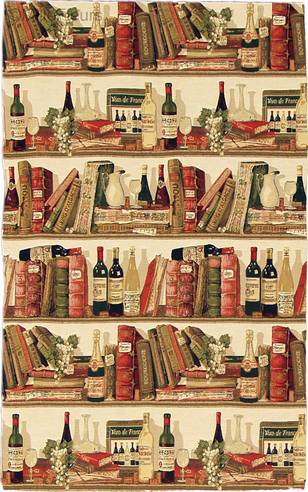 Book and Wine Shelf