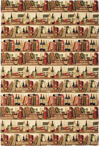 Book and Wine Shelf