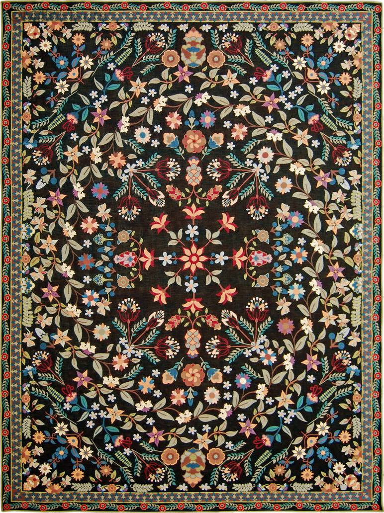 Wendy Plaids Fleurs - Mille Fleurs Tapestries