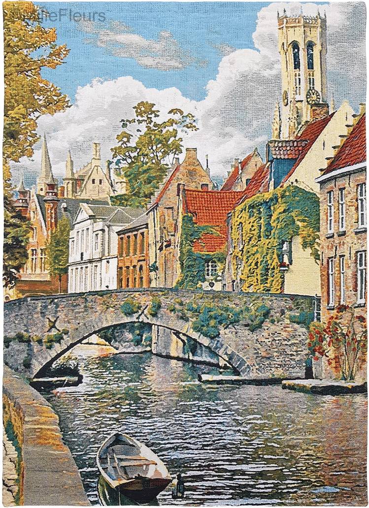 Groenerei te Brugge Wandtapijten Brugge en Vlaanderen - Mille Fleurs Tapestries