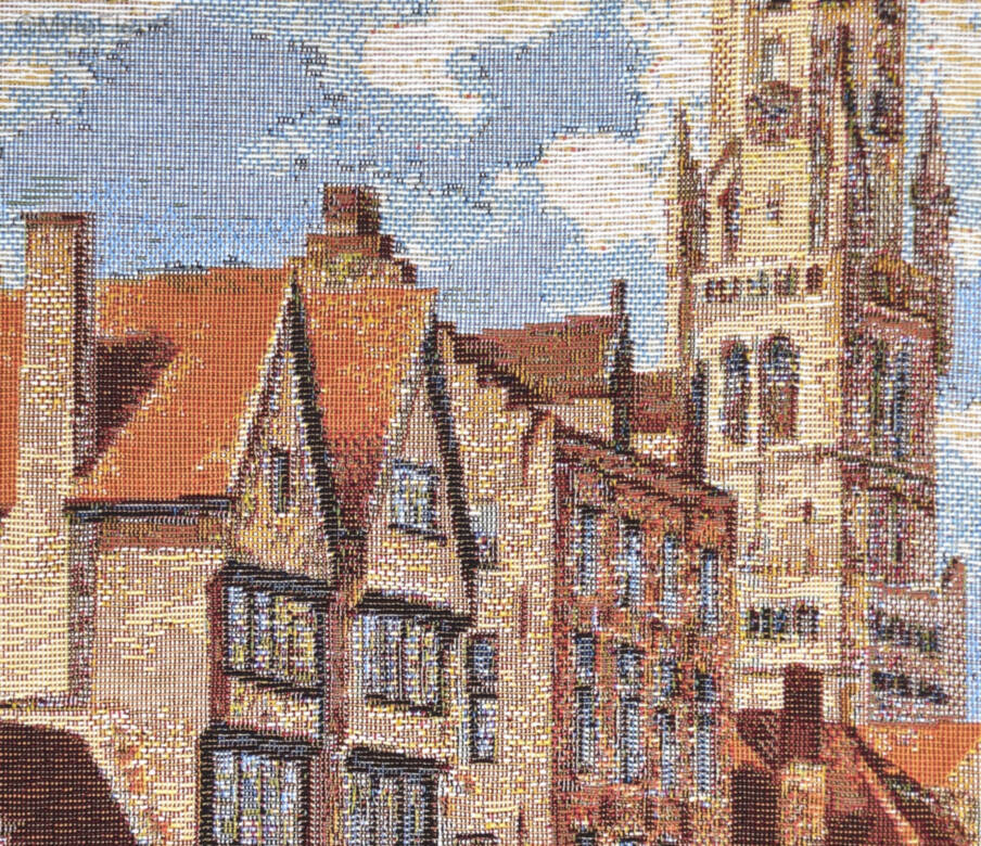 Romantic Bruges Tapestry cushions Belgian Historical Cities - Mille Fleurs Tapestries