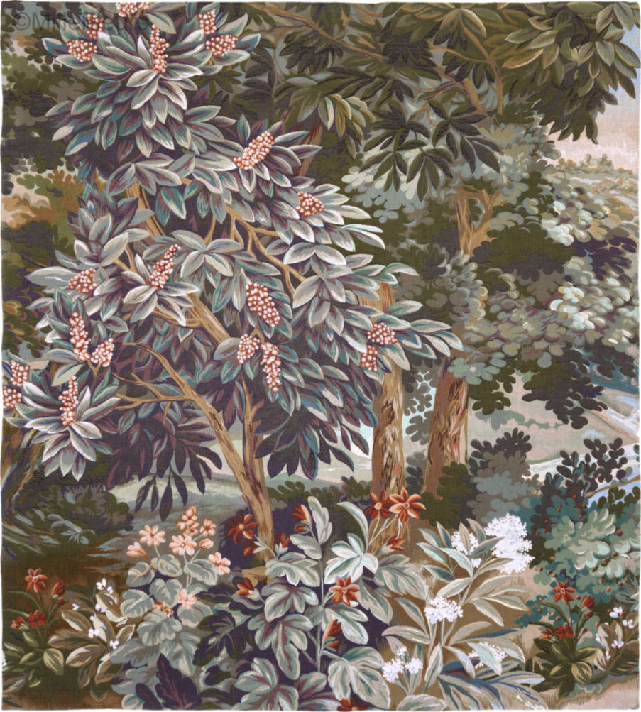Greenery with Birds Wall tapestries Verdures - Mille Fleurs Tapestries