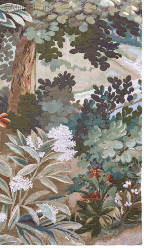 Greenery with Birds Wall tapestries Verdures - Mille Fleurs Tapestries