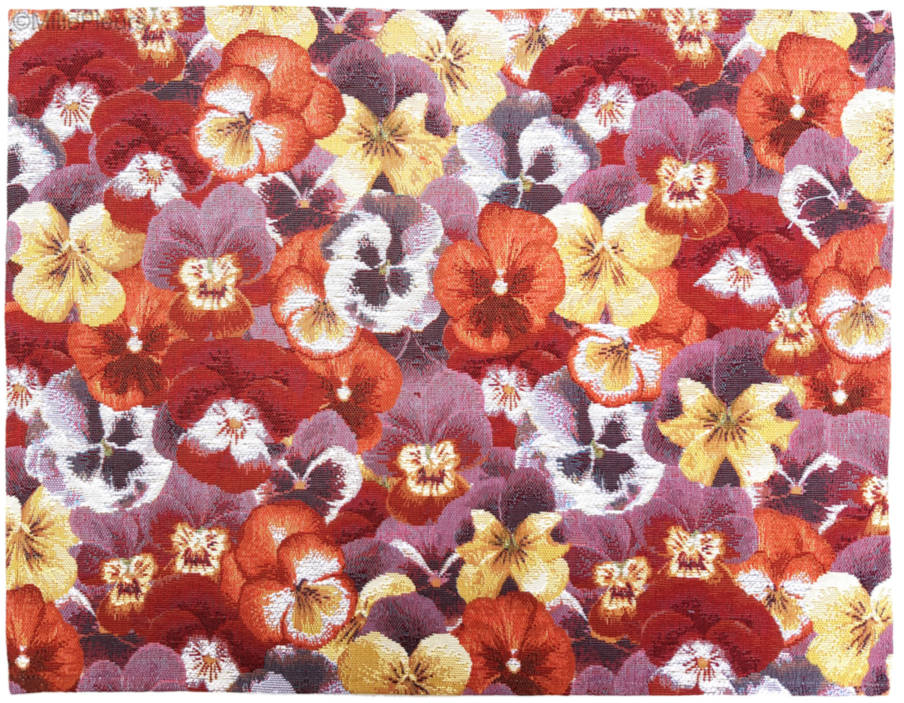 Viola Plants Tapestry runners Place Mats - Mille Fleurs Tapestries