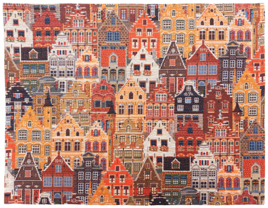 Bruges Facades Tapestry runners Place Mats - Mille Fleurs Tapestries