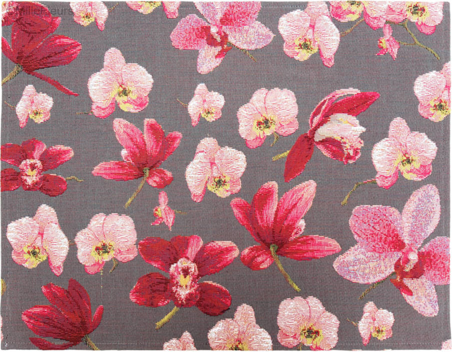 Orchids Tapestry runners Place Mats - Mille Fleurs Tapestries