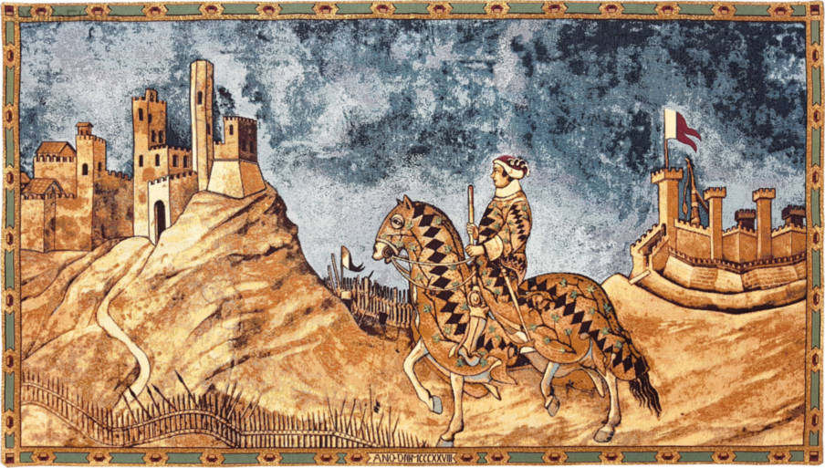 Ridder van Siena Wandtapijten Middeleeuwse Ridders - Mille Fleurs Tapestries