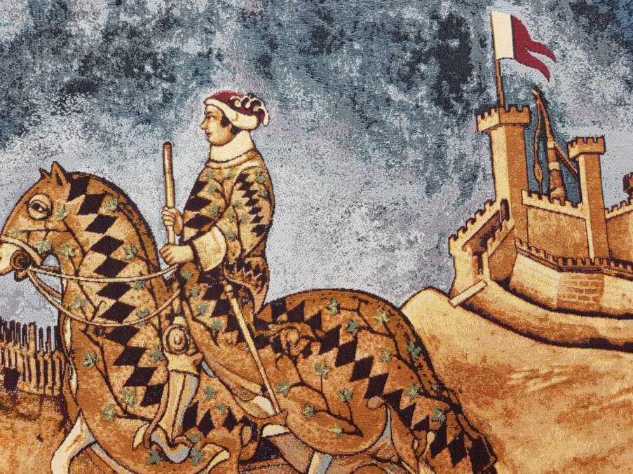 Ridder van Siena Wandtapijten Middeleeuwse Ridders - Mille Fleurs Tapestries