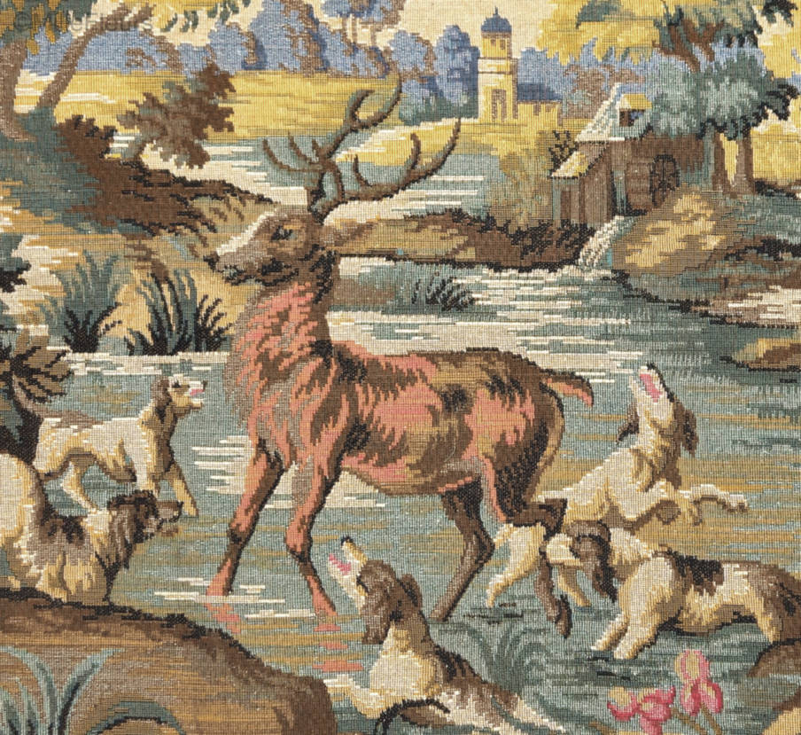 Deer Hunting Wall tapestries Verdures - Mille Fleurs Tapestries