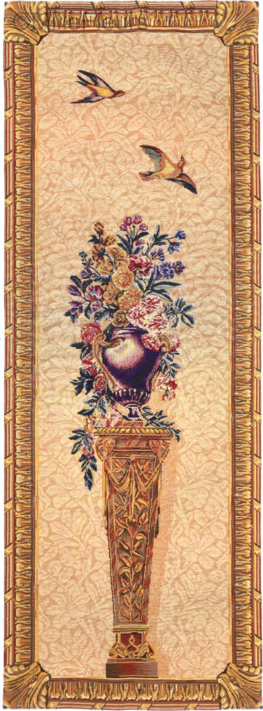 Paneel met Boeket Wandtapijten Romantisch en Pastoraal - Mille Fleurs Tapestries