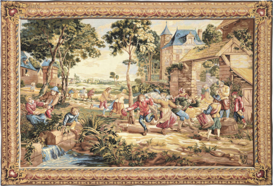 Tree of May (David Teniers) Wall tapestries Romantic and Pastoral - Mille Fleurs Tapestries