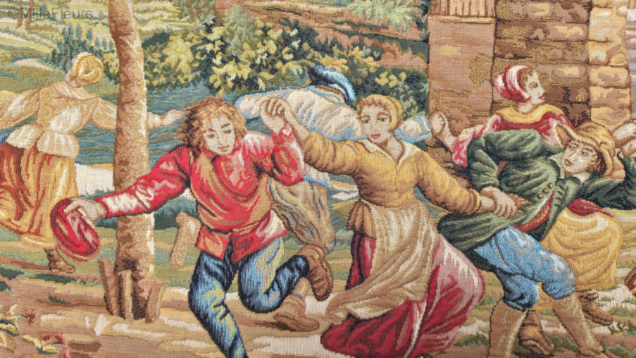 L'arbre de Mai (David Teniers) Tapisseries murales Romantique et Pastoral - Mille Fleurs Tapestries