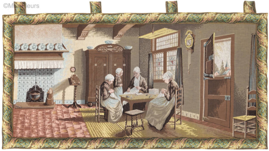 Craftswomen in Flanders Wall tapestries Romantic and Pastoral - Mille Fleurs Tapestries