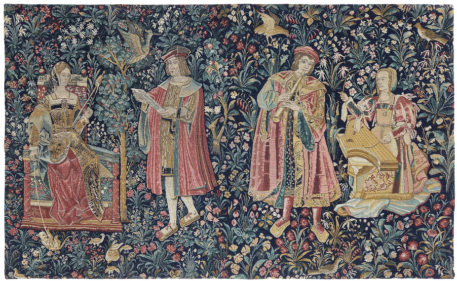 Medieval Concert Wall tapestries Other Medieval - Mille Fleurs Tapestries