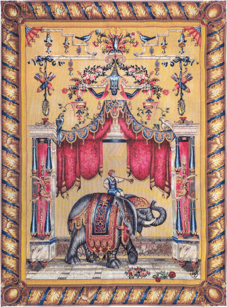 Elefante Tapices de pared Orientalismo - Mille Fleurs Tapestries