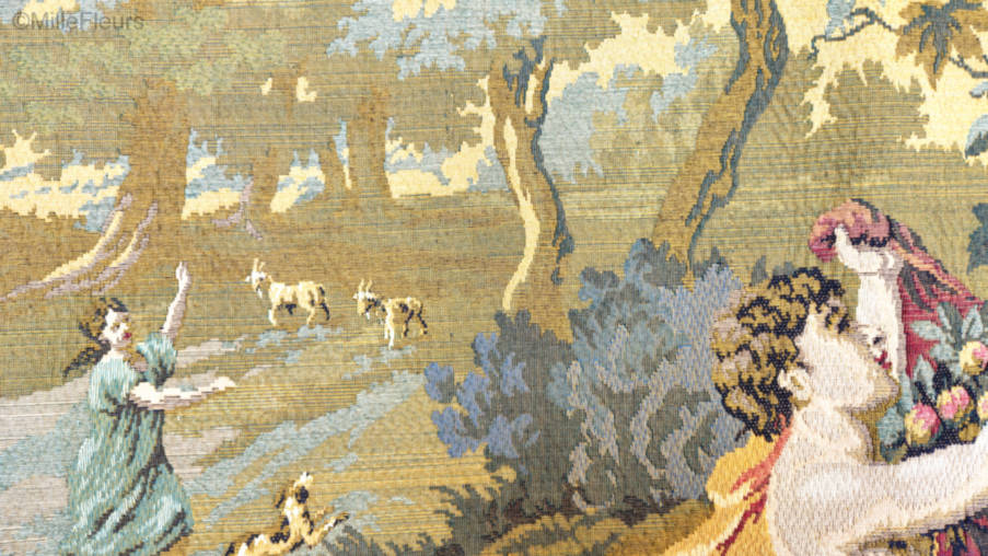 Pastoraal Landschap (Brueghel) Wandtapijten Romantisch en Pastoraal - Mille Fleurs Tapestries