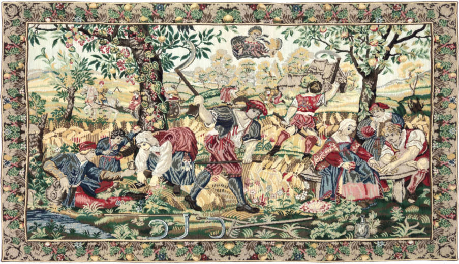 The Harvest Wall tapestries Other Medieval - Mille Fleurs Tapestries