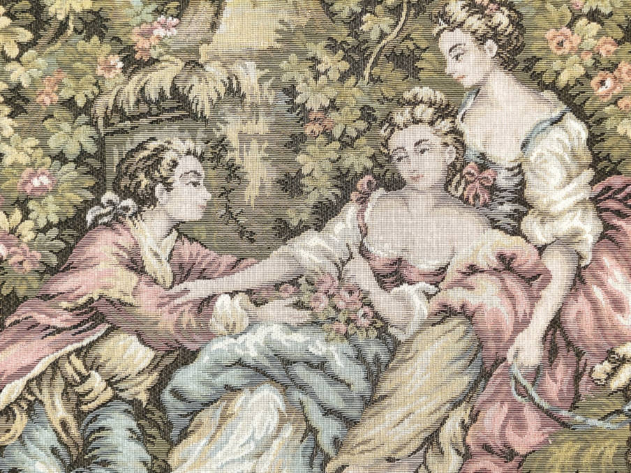Courtoisie Tapisseries murales Romantique et Pastoral - Mille Fleurs Tapestries